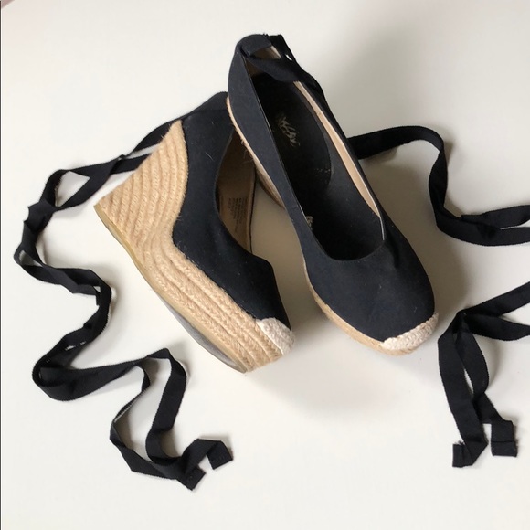 Mossimo | Black Platform Wedge Espadrilles | 8 - Picture 2 of 8